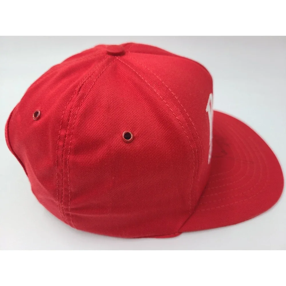 Vintage Budweiser Bud King of Beers Signed Autographed Snapback Hat Cap Beer Red